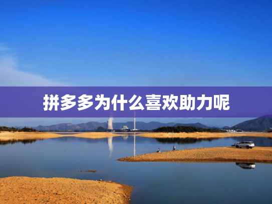 拼多多为什么喜欢助力呢