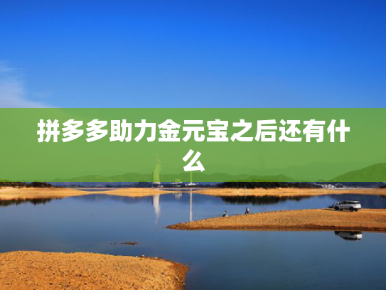 拼多多助力金元宝之后还有什么