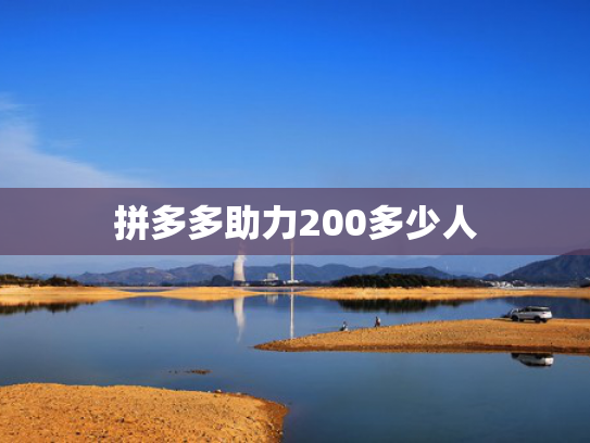 拼多多助力200多少人