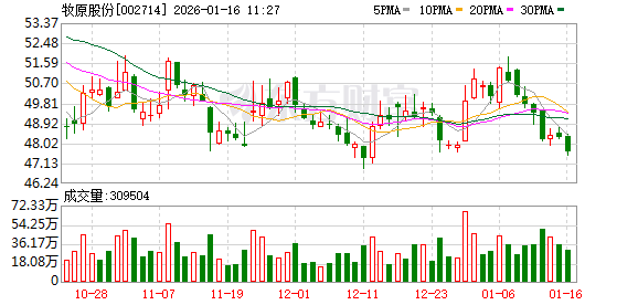 牧原股份养殖成本持续下降 预计2025年实现净利147亿元至157亿元