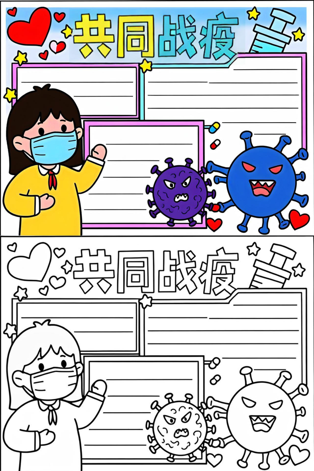 【2022新冠疫情手抄报/新冠疫情手抄报简单好看】